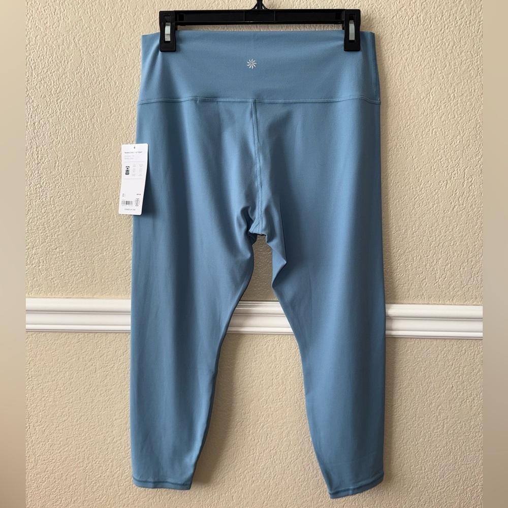 NEW Athleta Transcend 7/8 Tight Leggings Blue Size XL